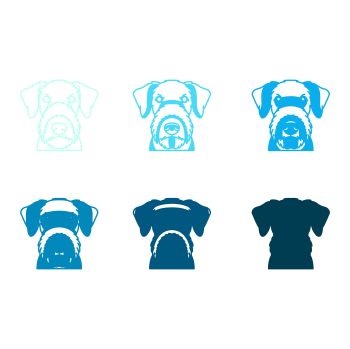 imagem do arquivo vetor para download Vetor de cão raça Airedale terrier