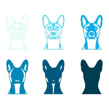 imagem do arquivo vetor para download Vetor de cão raça Basenji