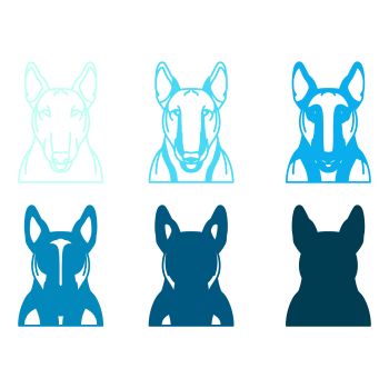 imagem do arquivo vetor para download Vetor de cão raça Bull Terriers