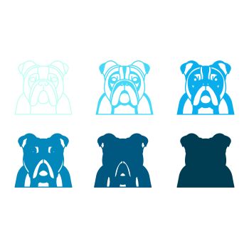 imagem do arquivo vetor para download Vetor de cão raça Bulldog
