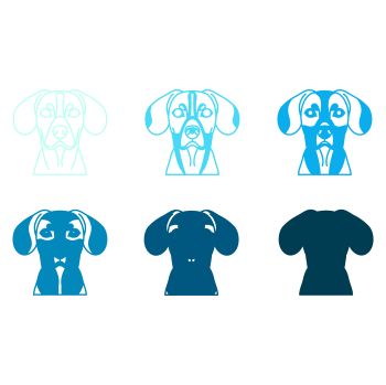 imagem do arquivo vetor para download Vetor de cão raça Cav A Jack