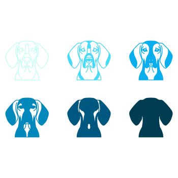 imagem do arquivo vetor para download Vetor de cão raça Coonhounds americanos