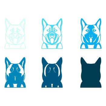 imagem do arquivo vetor para download Vetor de cão raça Elkhound