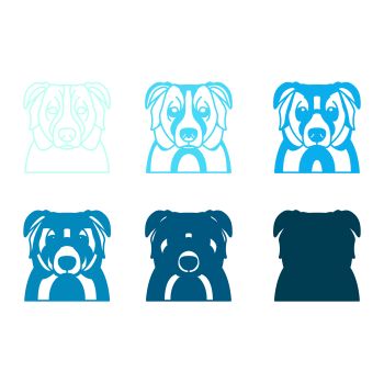 imagem do arquivo vetor para download Vetor de cão raça Pastor australiano