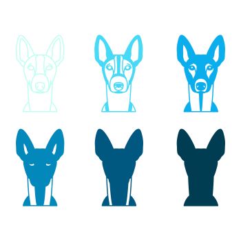 imagem do arquivo vetor para download Vetor de cão raça Podengo ibicenco