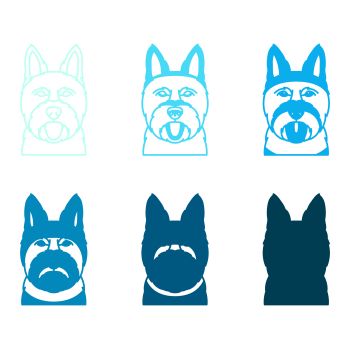 imagem do arquivo vetor para download Vetor de cão raça Terrier australiano