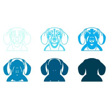 imagem do arquivo vetor para download Vetor de cão raça Daschounds