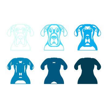 imagem do arquivo vetor para download Vetor de cão raça Dogue alemão