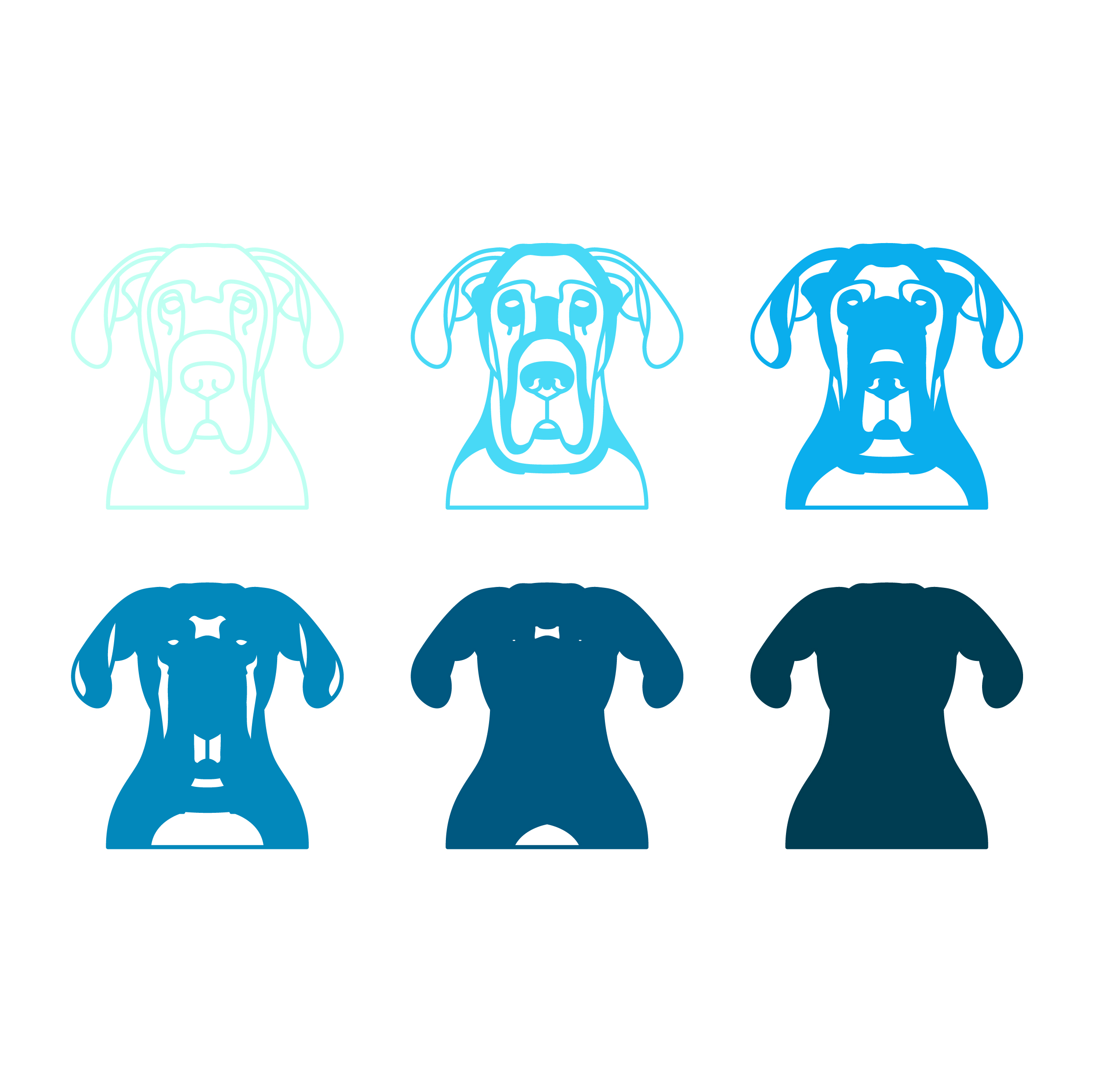 imagem do arquivo vetor para download Vetor de cão raça Dogue alemão