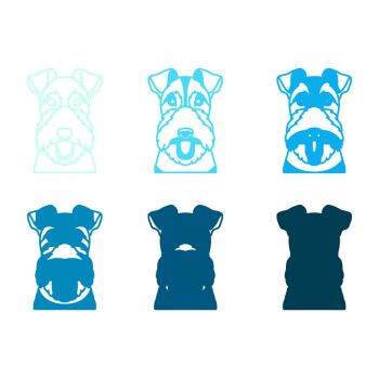 imagem do arquivo vetor para download Vetor de cão raça Fox Terriers Wire