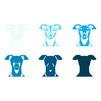 imagem do arquivo vetor para download Vetor de cão raça Italian Greyhounds