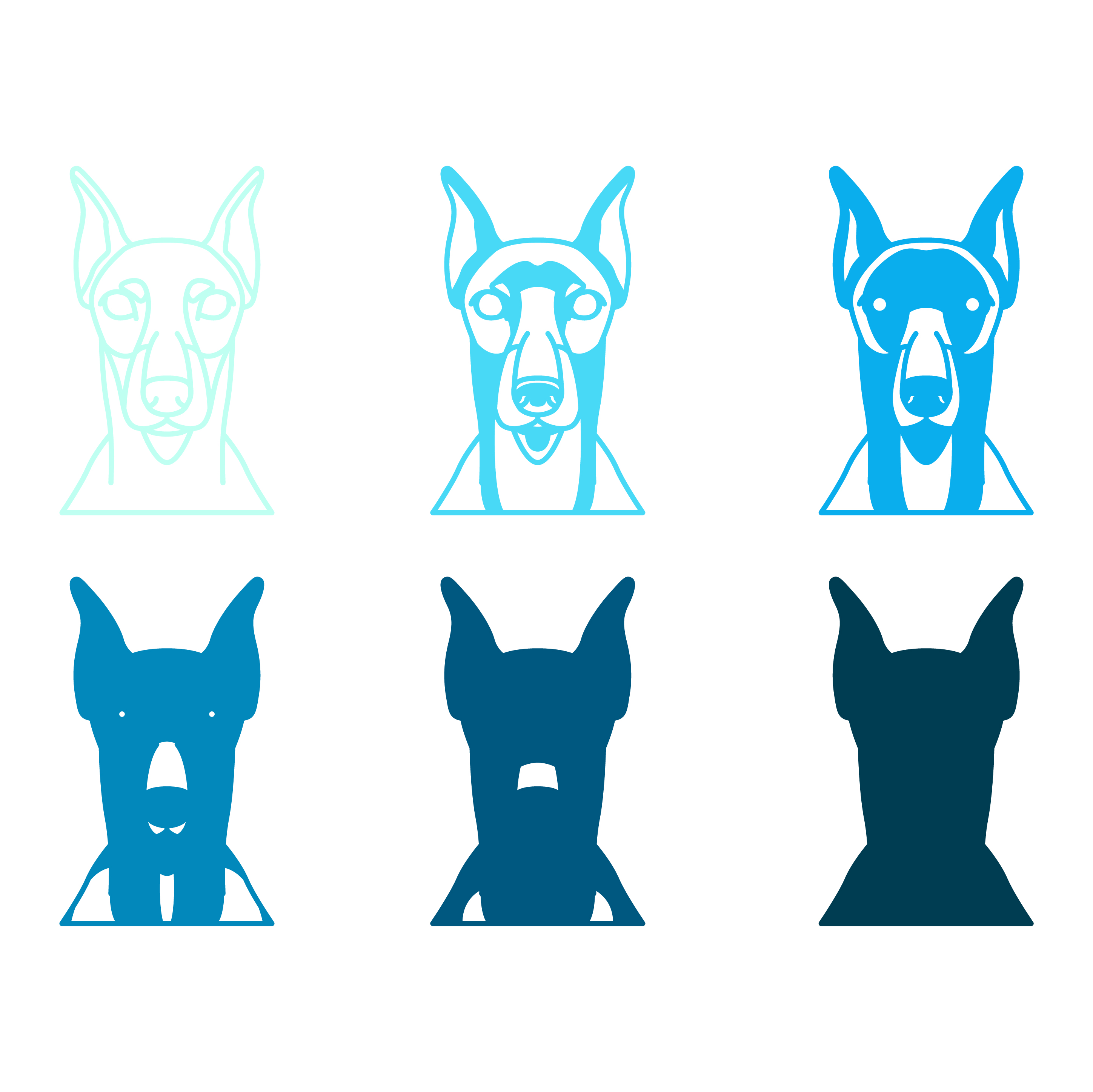 imagem do arquivo vetor para download Vetor de cão raça Pinscher alemão