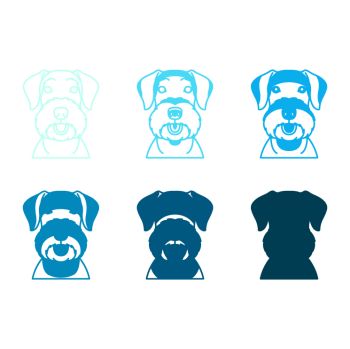 imagem do arquivo vetor para download Vetor de cão raça Schnauzer gigante