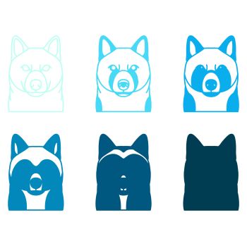 imagem do arquivo vetor para download Vetor de cão raça Spitz finlandês
