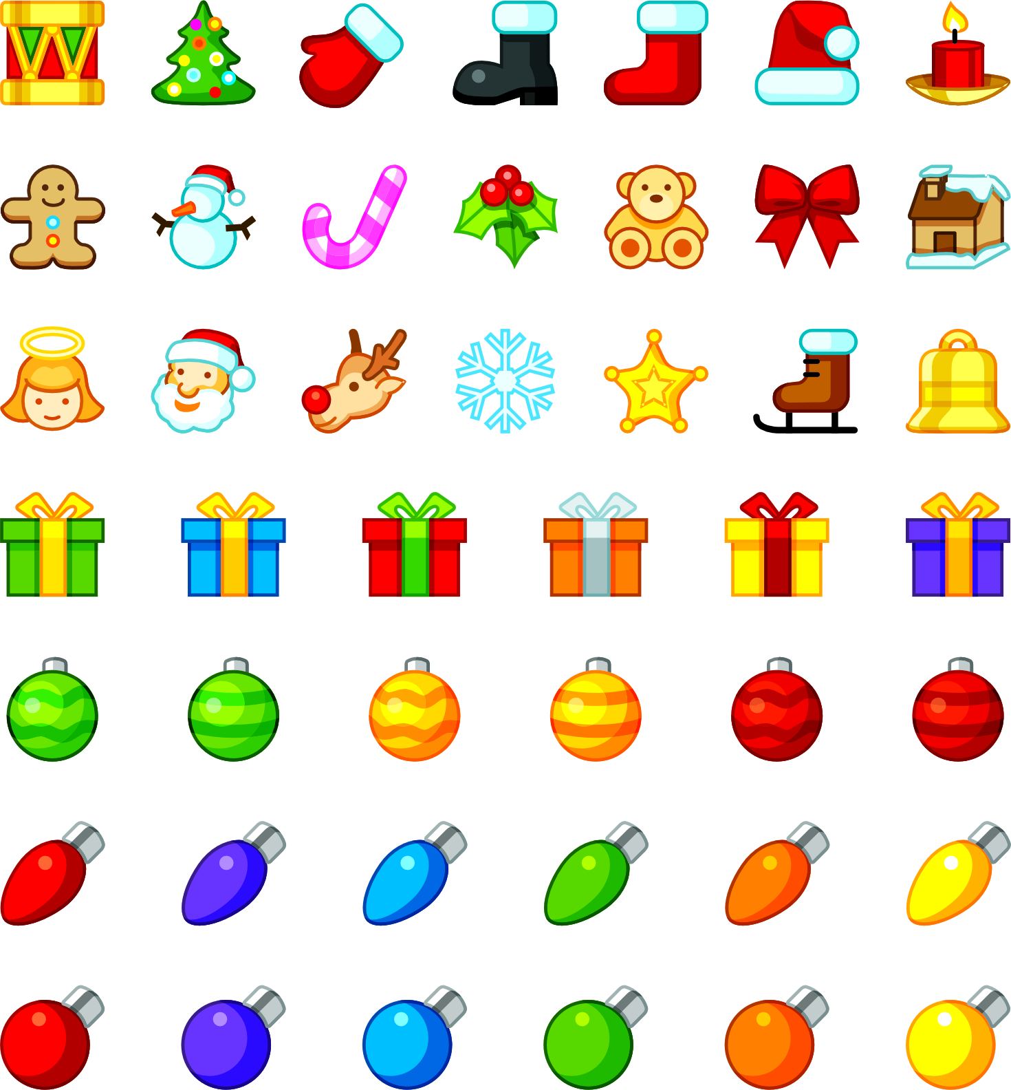 imagem do arquivo vetor para download Vetor de elementos natalinos 