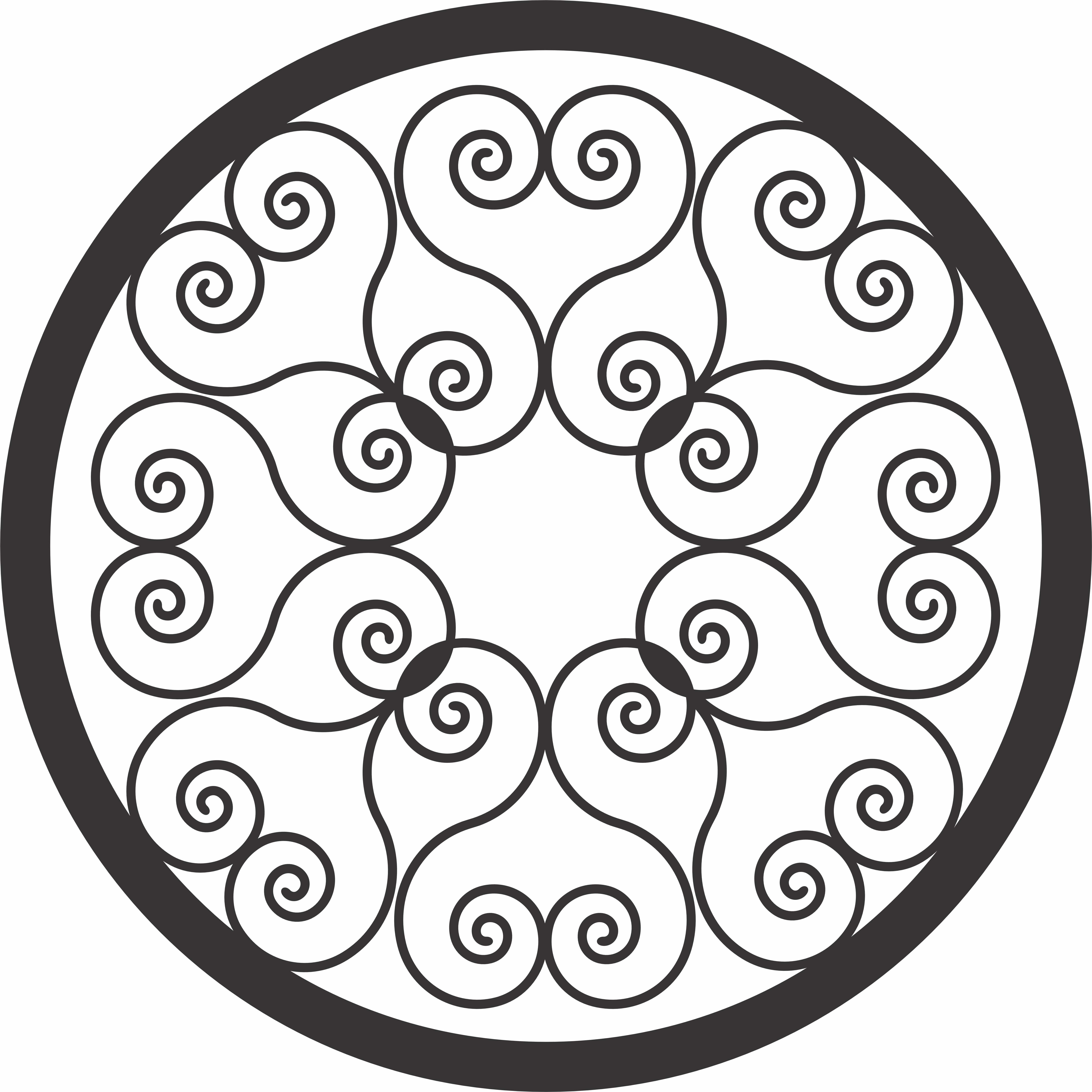 imagem do arquivo vetor para download Vetor de mandala