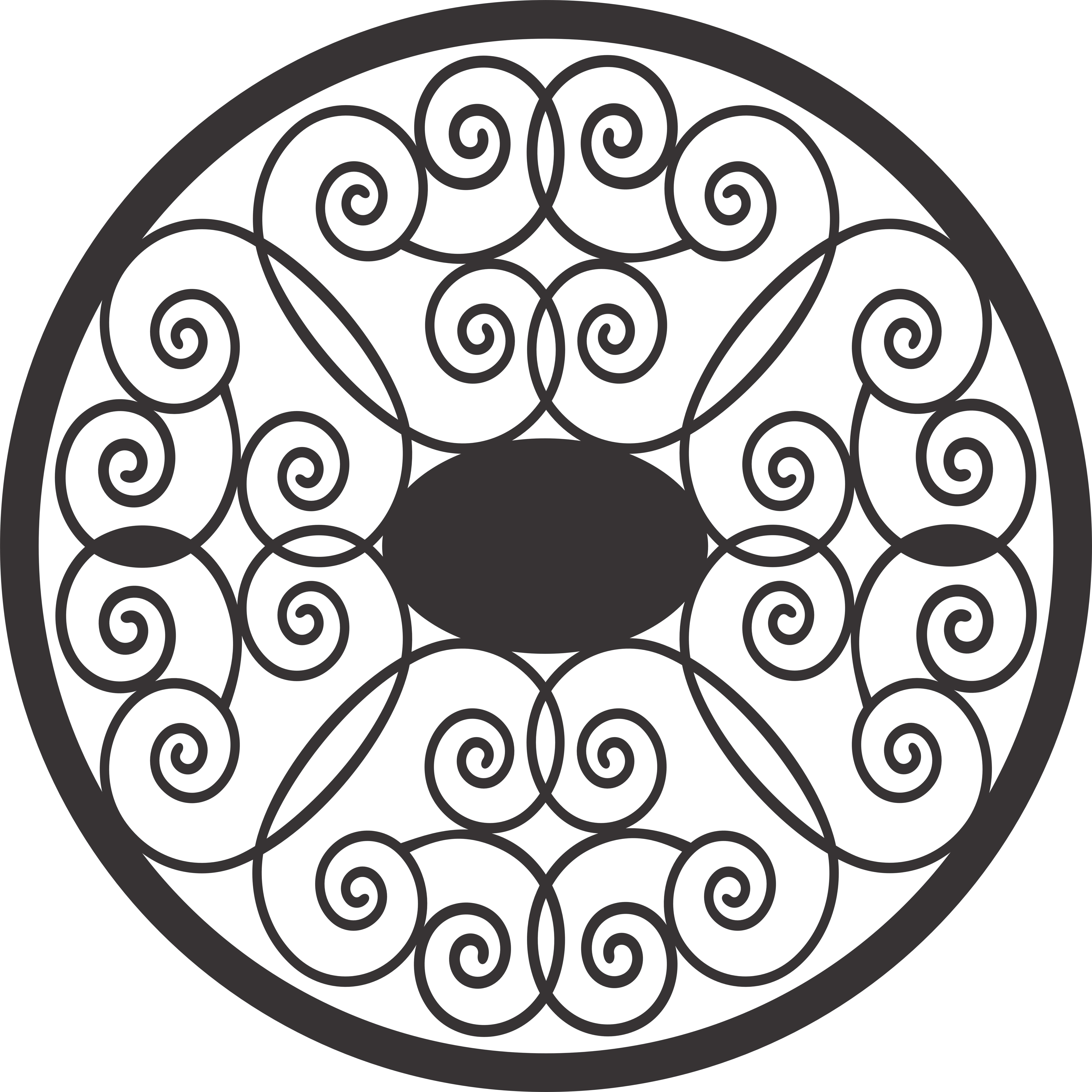 imagem do arquivo vetor para download Vetor de mandala