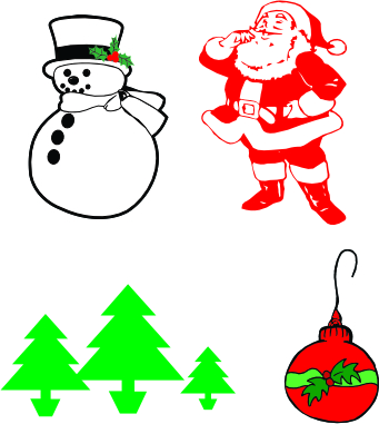 imagem do arquivo vetor para download Vetor de papai Noel