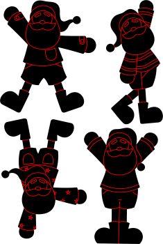 imagem do arquivo vetor para download Vetor de papai Noel