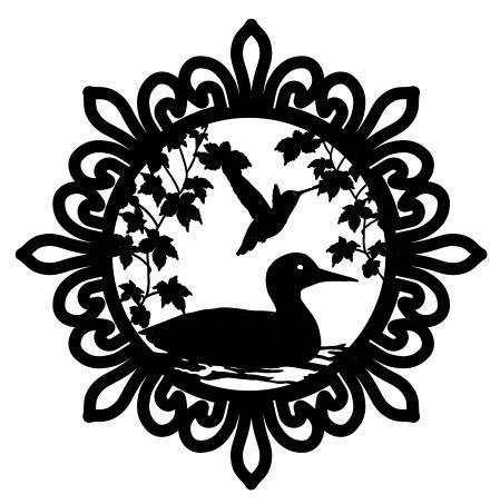 imagem do arquivo vetor para download Vetor de pato e beija flor
