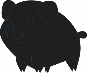 imagem do arquivo vetor para download Vetor de porquinho 