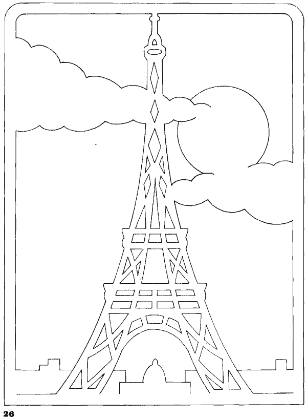 imagem do arquivo vetor para download Vetor de torre eiffel nuvens