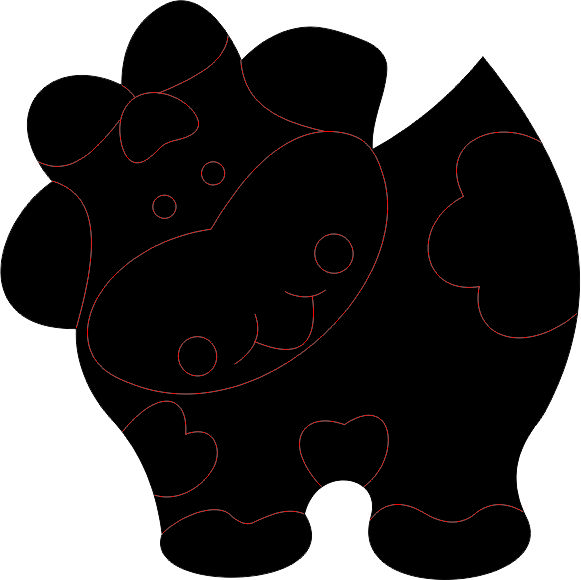 imagem do arquivo vetor para download Vetor de vaca