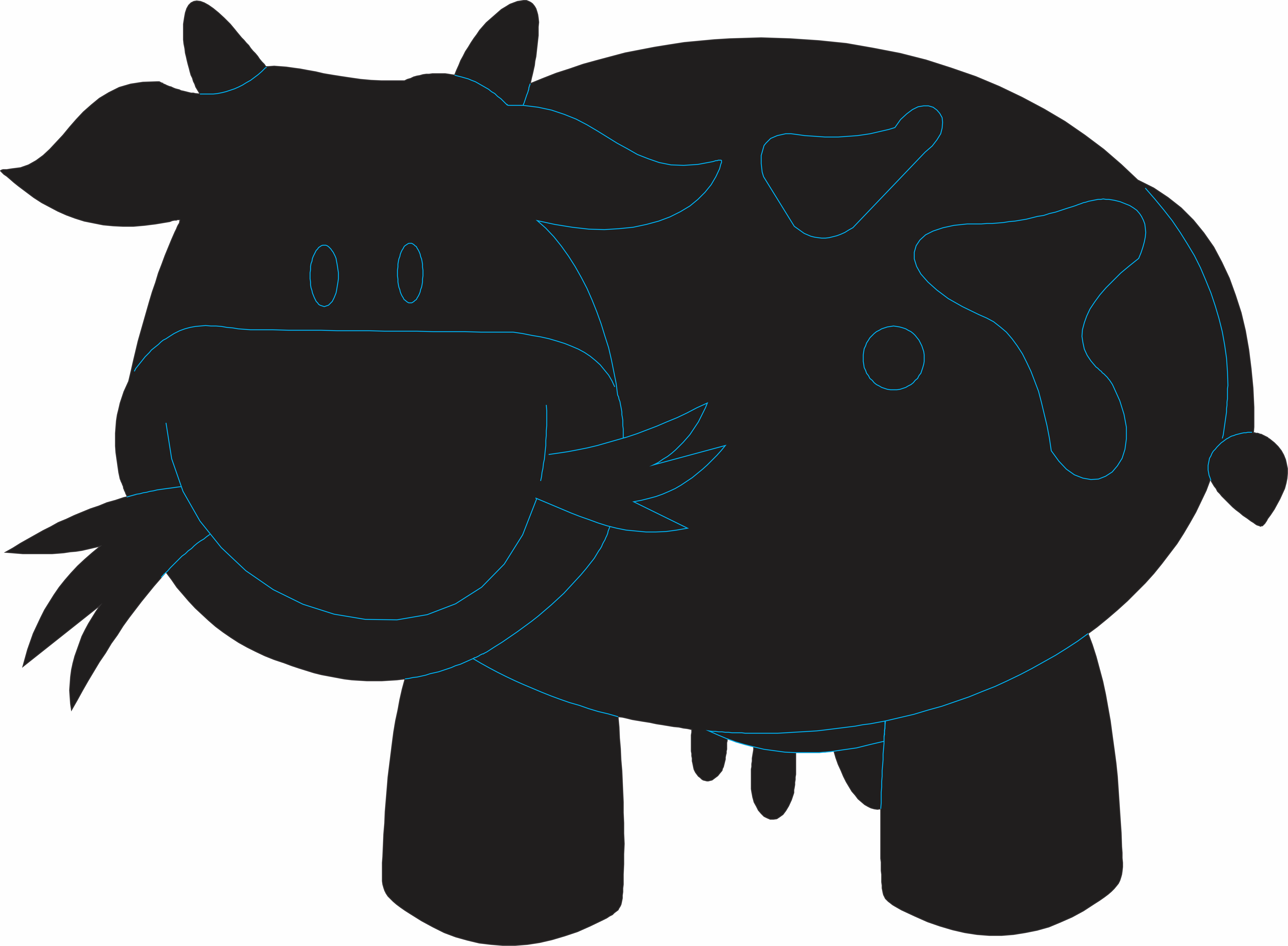 imagem do arquivo vetor para download Vetor de vaca