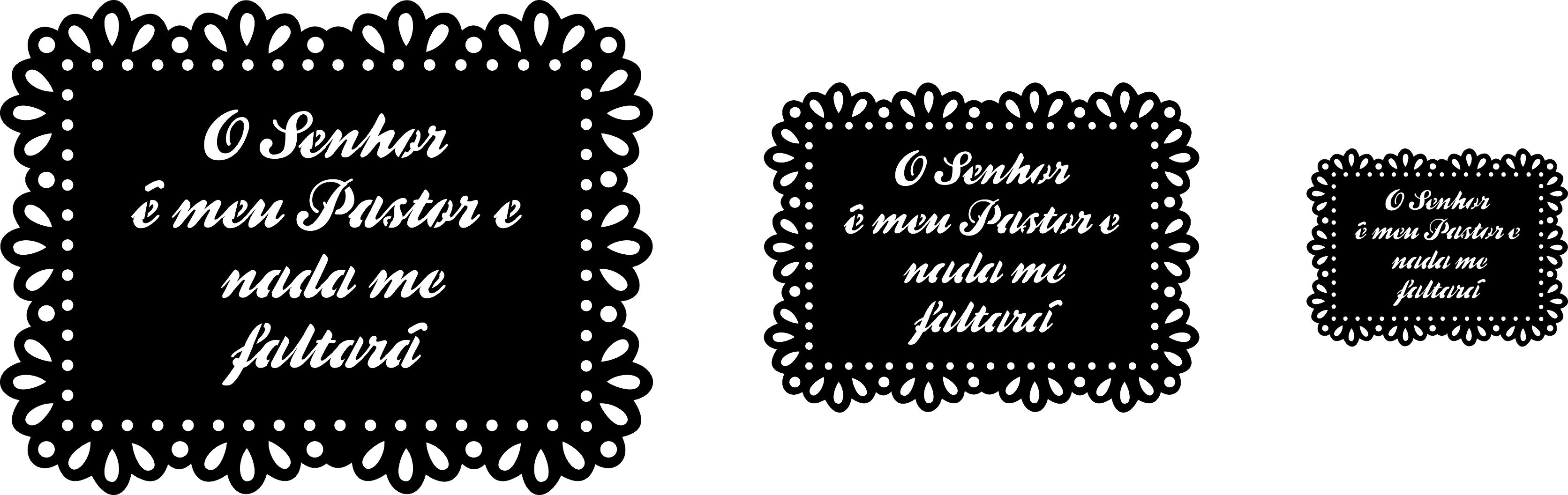 imagem do arquivo vetor para download Vetor decorativo O Senhor é meu Pastor