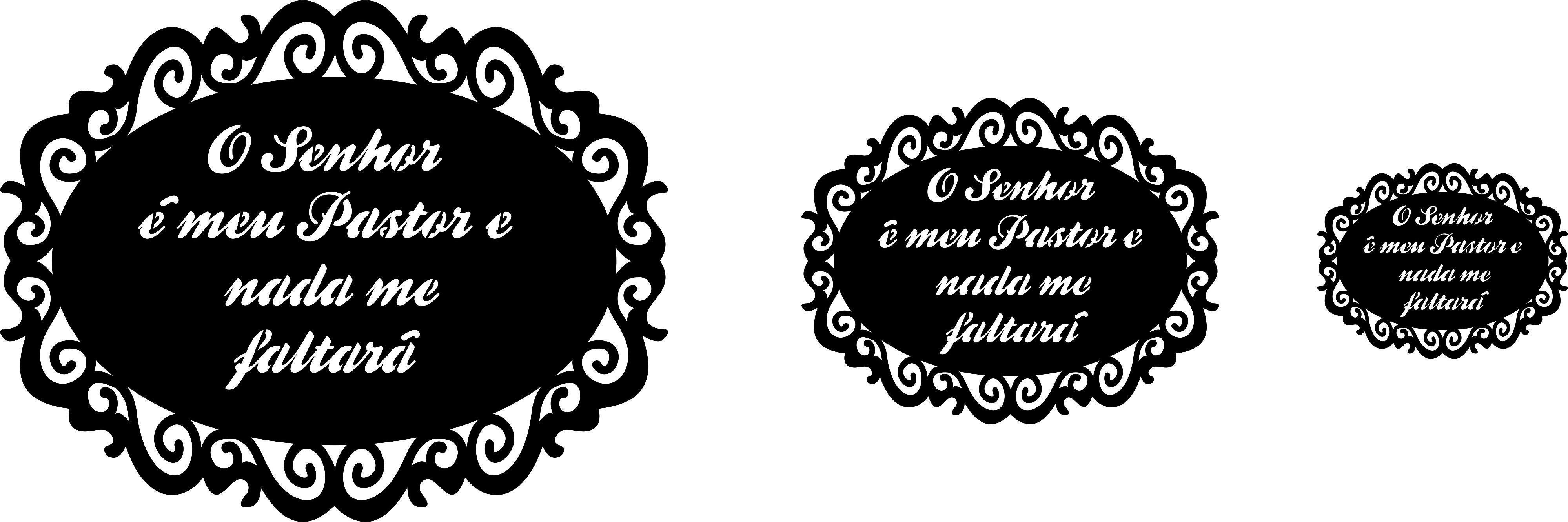 imagem do arquivo vetor para download Vetor decorativo O Senhor é meu Pastor