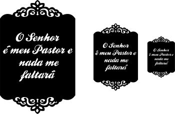 imagem do arquivo vetor para download Vetor decorativo O Senhor é meu Pastor