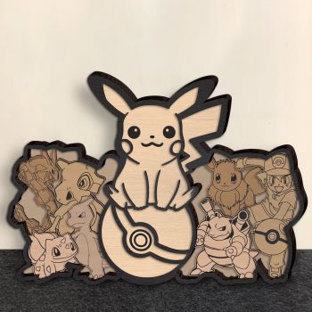 imagem do arquivo vetor para download Vetor em camadas decorativo de Pokémon