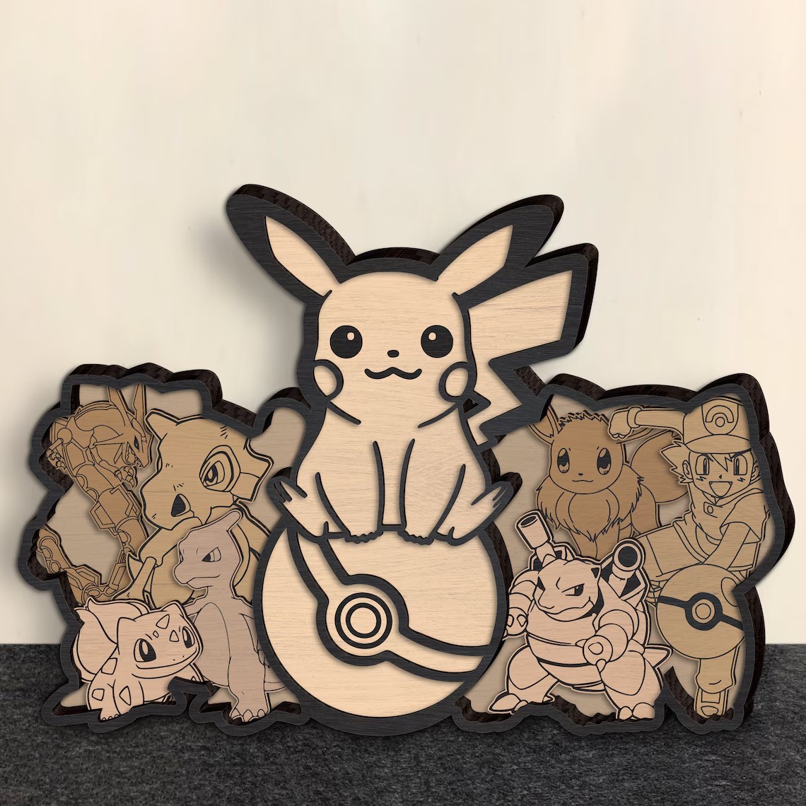 imagem do arquivo vetor para download Vetor em camadas decorativo de Pokémon