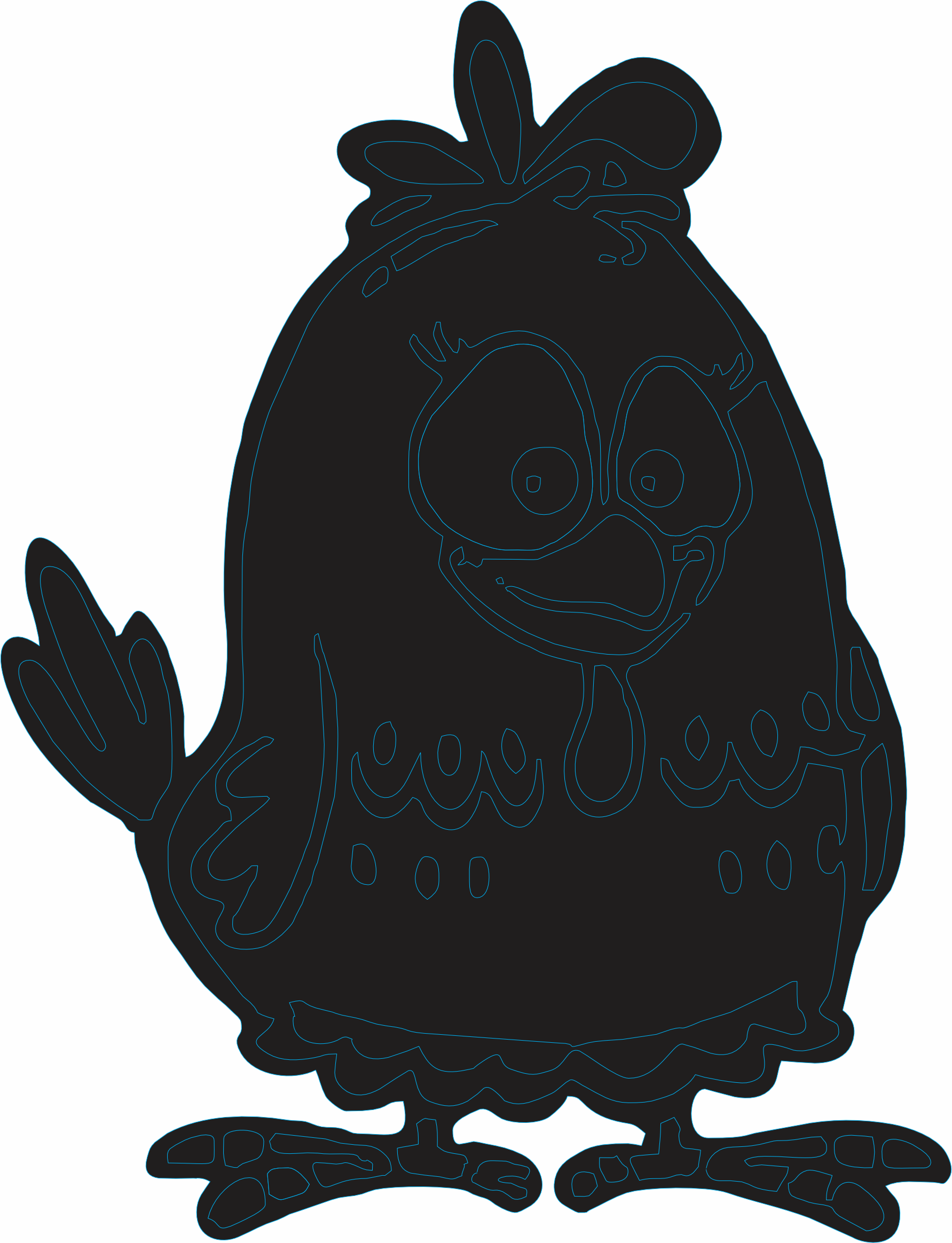 imagem do arquivo vetor para download Vetor galinha pitadinha 