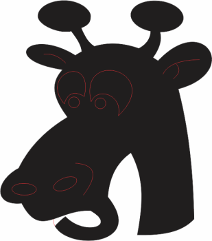 imagem do arquivo vetor para download Vetor girafa 