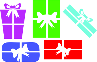 imagem do arquivo vetor para download Vetor natalino de presentes 
