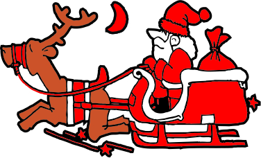 imagem do arquivo vetor para download Vetor papa Noel com treno 