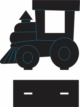 imagem do arquivo vetor para download Vetor trenzinho 