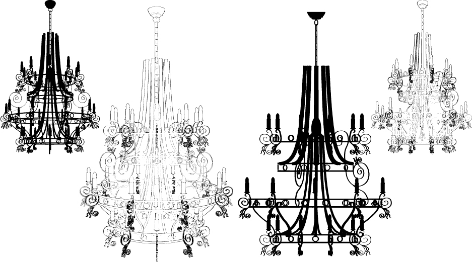 imagem do arquivo vetor para download Vetores de Candelabro