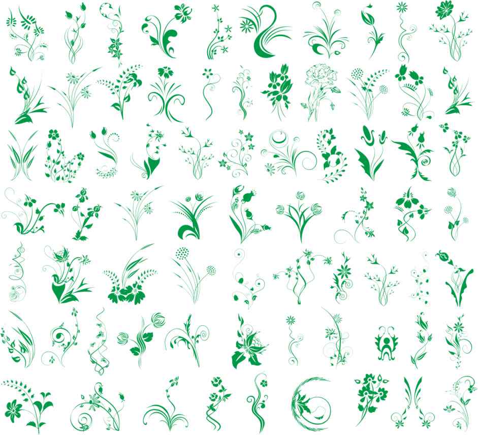 imagem do arquivo vetor para download Vetores de Flores para decoração