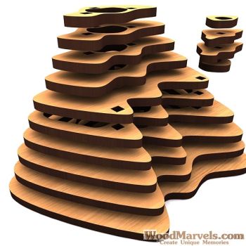 imagem do arquivo vetor para download Vulcão em camadas