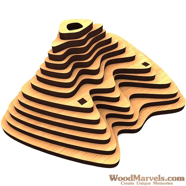 imagem do arquivo vetor para download Vulcão em camadas