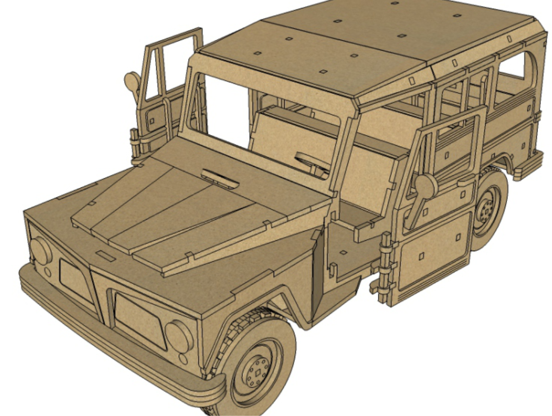 imagem do arquivo vetor para download Willys Furgão Rural