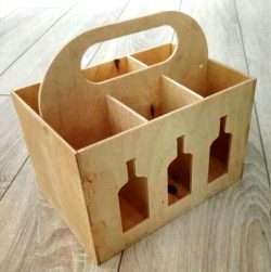 imagem do arquivo vetor para download Caixa de cerveja Caddy para corte a laser