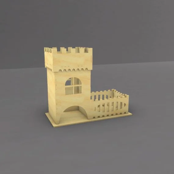 imagem do arquivo vetor para download Casa de Chá Cortada a Laser 3mm