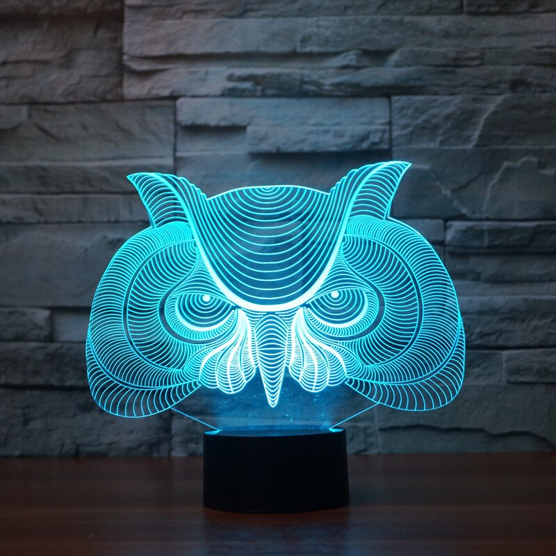 imagem do arquivo vetor para download  Luminária de Mesa em Acrílico com Ilusão 3D 