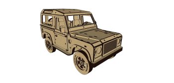 imagem do arquivo vetor para download Miniatura de carro Defender 90 soft