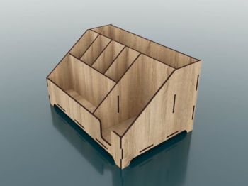 imagem do arquivo vetor para download  Organizador de Mesa Cortado a Laser