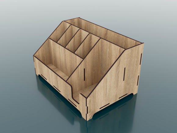 imagem do arquivo vetor para download Organizador de Mesa Cortado a Laser