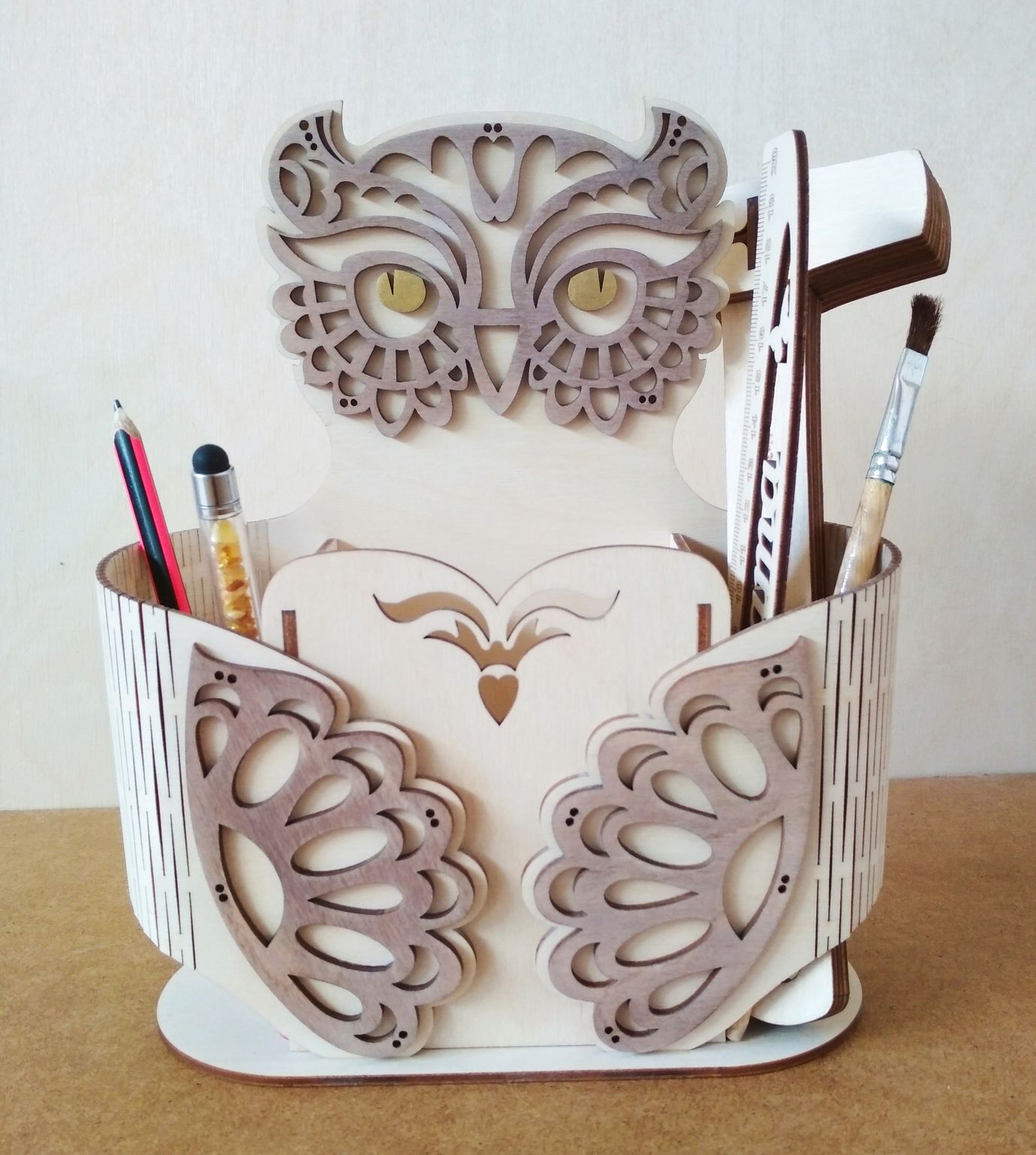 imagem do arquivo vetor para download  Porta Lápis Decorativo em Forma de Coruja 